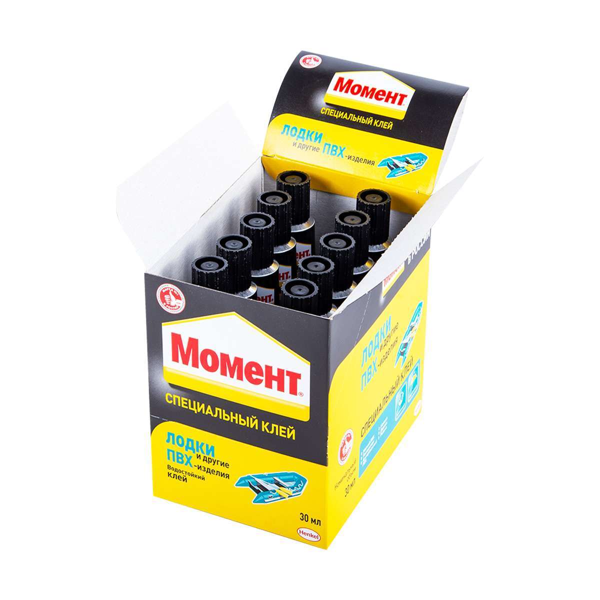 Клей МОМЕНТ д/лодок и ПВХ 30мл. в шоу-боксе 10/20 (Хенкель) — изображение 2
