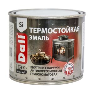 Эмаль термостойкая черная 0,4л DALI Рогнеда