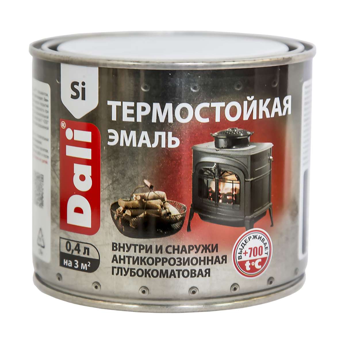 Эмаль термостойкая черная 0,4л DALI Рогнеда