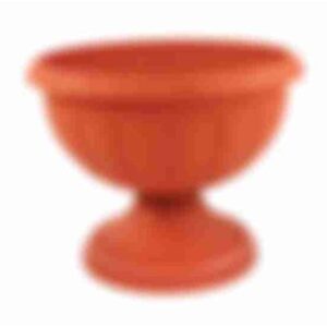 Кашпо Вазон Джулия 8л М1555 корич. на низкой ножке 162897