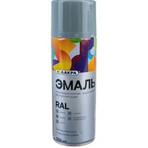 Эмаль аэрозоль ЛАКРА RAL Светло-серая 7004, 11894