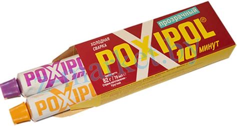 Клей POXIPOL прозрачный 70мл (красная этикетка)(10749