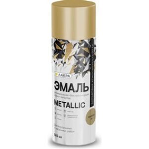 Эмаль аэрозоль ЛАКРА Metallic Металлик золото 35, 11909