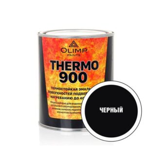 Эмаль термостойкая черная 800С 0,8л OLIMP 13932 DEKART 28294
