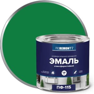 Эмаль ПФ-115 ярко-зеленая 1,9 кг "ПРЕСТИЖ"