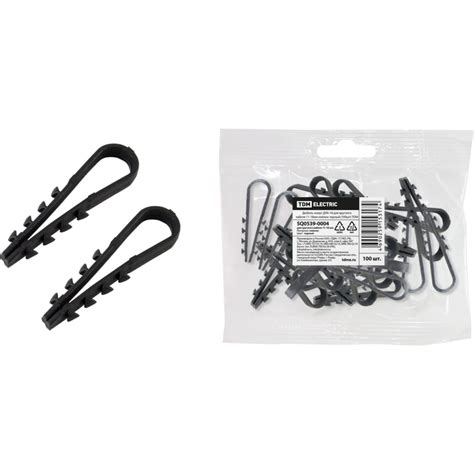 Дюбель-хомут ДХК-18 д/круглого кабеля 11-18мм нейлон черный (100шт) TDM