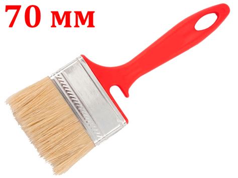 Кисть плоская "MASTER" натурал. светлая, 70мм 300045