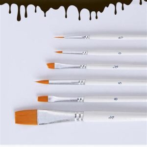 Кисть художественная для масляной краски плоская 2// (5мм) 01251