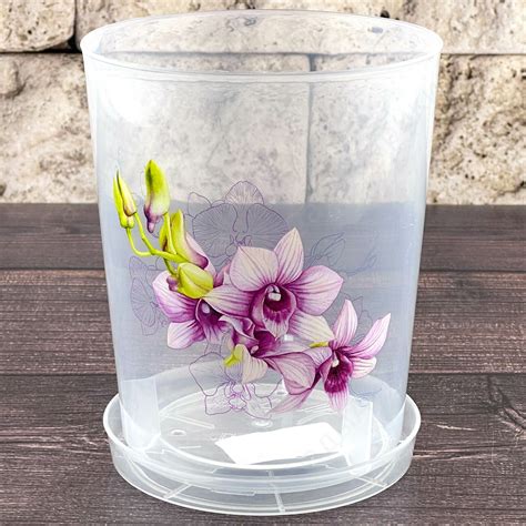 Кашпо д/орхидеи 1,2л с/подстав. Башкирия М1603 (в асс.)183562