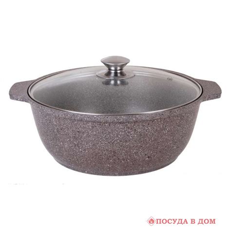 Кастрюля-жаровня алюминий.антиприг.покрытие 3л,с крышкой Kukmara(в ассорт)321347