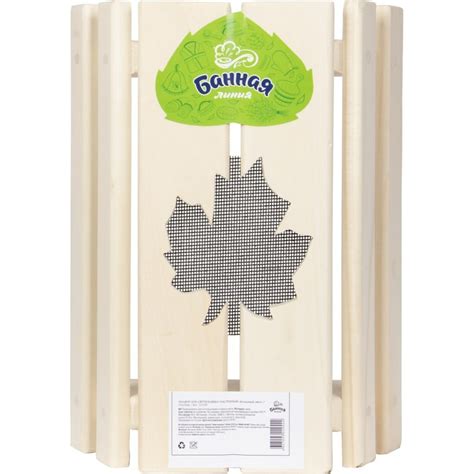 Абажур д/светильника настен. "Кленовый лист" 35х25см Банная линия 12539