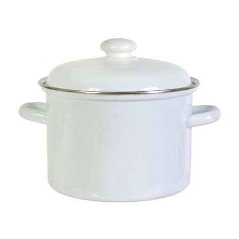 Кастрюля эмал.сталь, 2 л с крышкой (круглая), КМЗ, Сомелье, слоновая кость, 421627