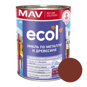 Эмаль ПФ-115 красно-коричневая 0,9 кг "ПРЕСТИЖ"