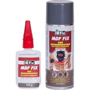 Клей IRFix MDF FIX 2-комп. 400мл+100гр для твердых поверхностей 20251