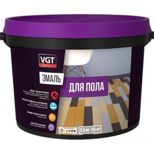 Эмаль ВГТ ВД-АК-1179 д/пола акриловая полумат.светлый орех (2,5 кг) 18742