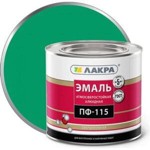 Эмаль ПФ-115 ярко-зеленая 0,9кг ПРЕСТИЖ