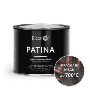 Эмаль Elcon Patina термостойкая красная медь 0,2кг 461416