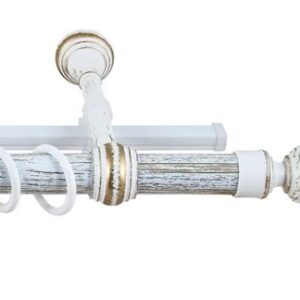 Карниз "Валанс" 2,0 Белое золото 2-х ряд.