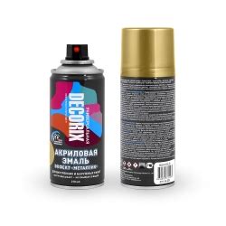 Аэрозольная эмаль"металлик" DECORIX 210,золото 011104 Dekart