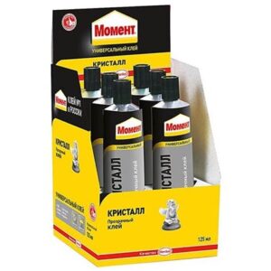 Клей МОМЕНТ кристалл 125 мл. в шоу-боксе (Хенкель)