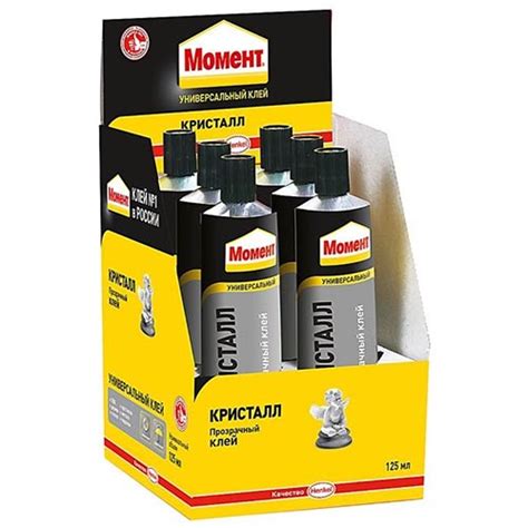 Клей МОМЕНТ кристалл 125 мл. в шоу-боксе (Хенкель)