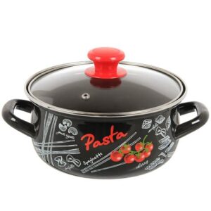 Кастрюля эмал.сталь, 2 л с крышкой (сферическая), КМЗ, Болоньезе, 441452