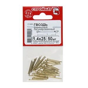 Гвозди финишные латунир. 1,4/25 (50шт) 4747736