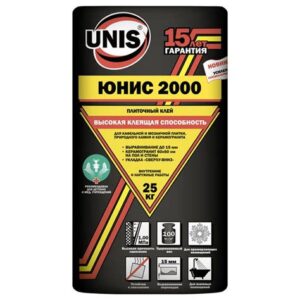 Клей "ЮНИС 2000" 25 кг для плитки