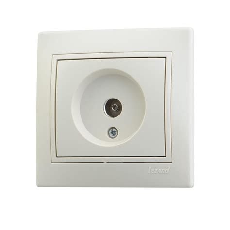 Розетка TV СП Мира оконечн. крем 701-0303-130