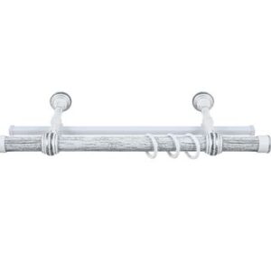 Карниз "Валанс" 2,4 Белое серебро 2-х ряд.28941