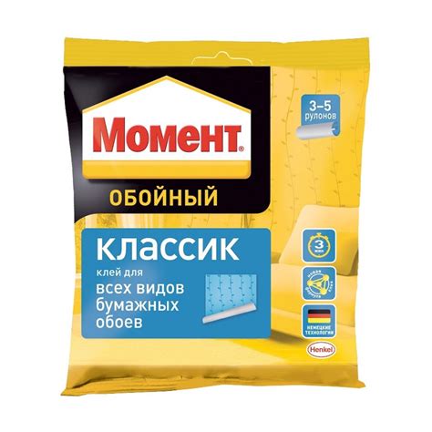 Клей МОМЕНТ обойный классик 100г.. (Хенкель)