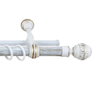 Карниз "Валанс" 3,0 Белое золото 2-х ряд.3554