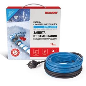 Кабель греющ.саморегулир.на трубу 15MSR-PB 8м 120Вт компл.51-0619