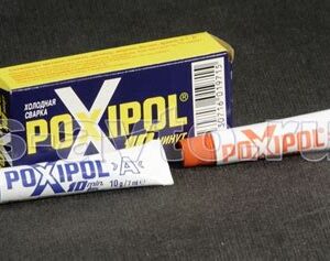 Клей POXIPOL металл. 14мл (синяя этикетка)10746 00149