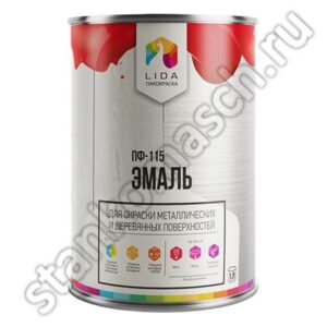 Эмаль ПФ-115 зеленый 1кг ЛАКРА 1280