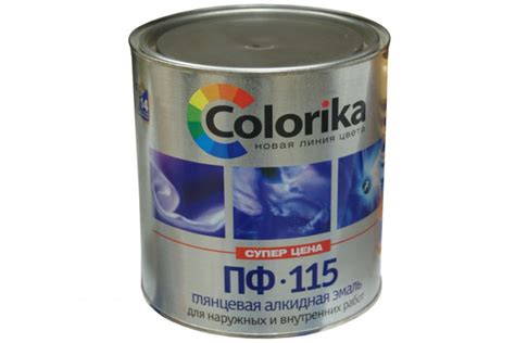 Эмаль ПФ-115 "Colorika" белая 2,7кг